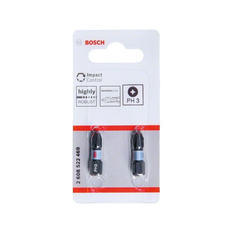 Twist uzgalis Bosch 2608522469. PH3. 25 mm. 2 gab.
